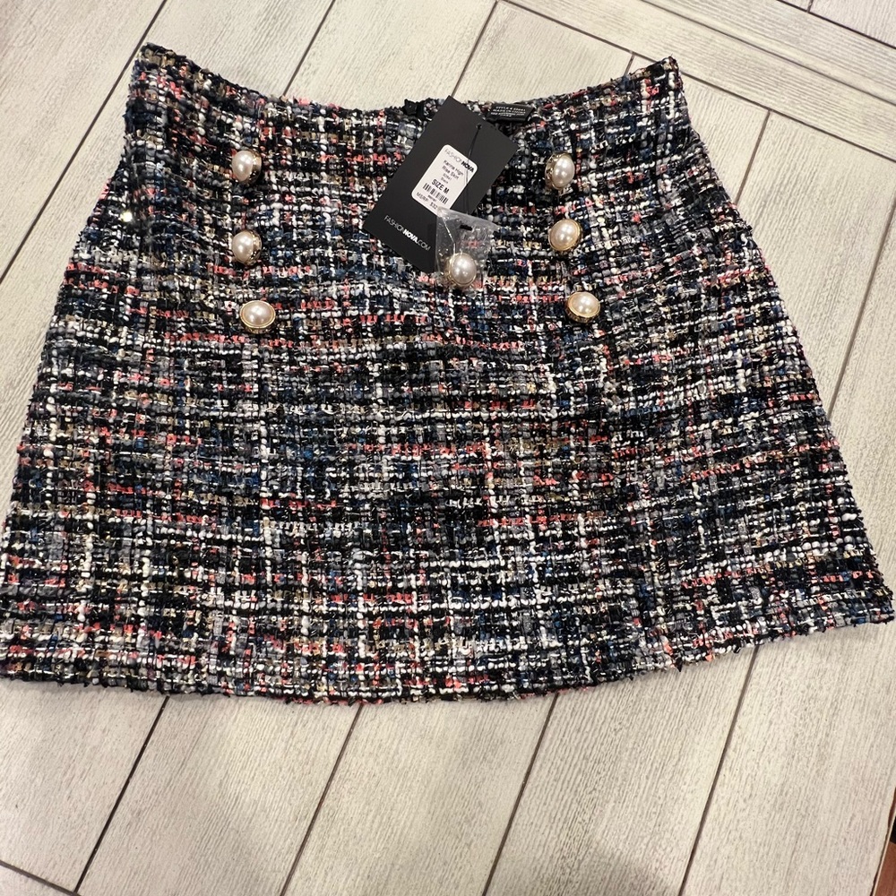 Tweed Skirt New With Tags Size M